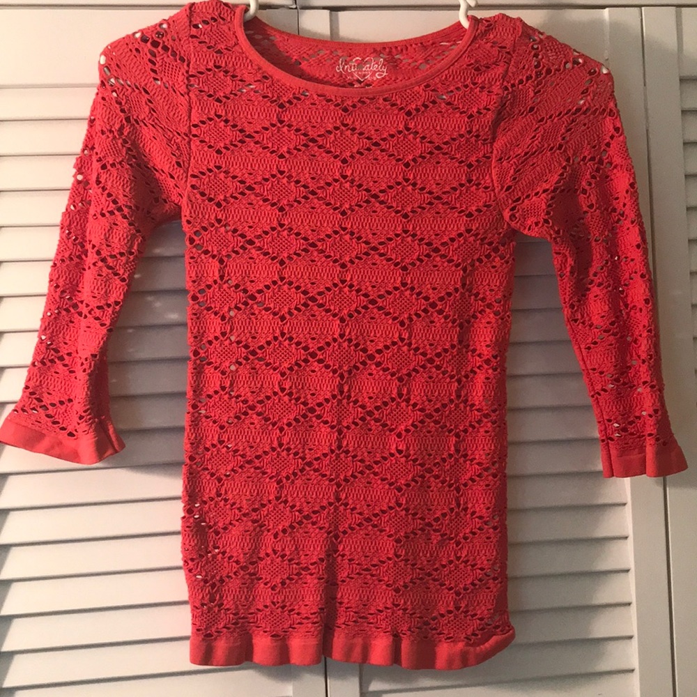 Coral Free People Shirt